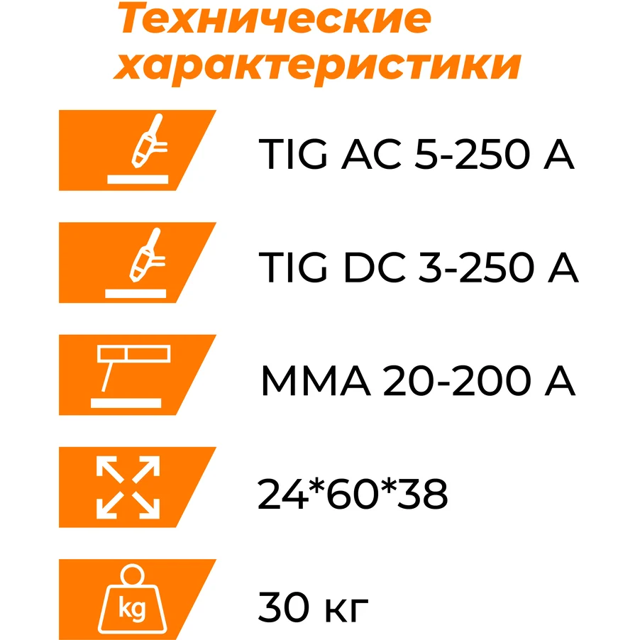 Установка аргонодуговой сварки Everlast PowerTig 255 EXT — изображение 3
