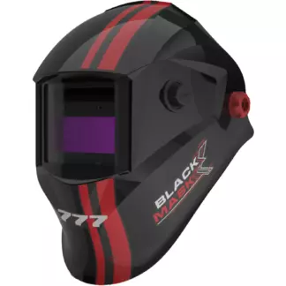 Маска сварщика хамелеон BLACK MASK c АСФ 777 (с наклейками)